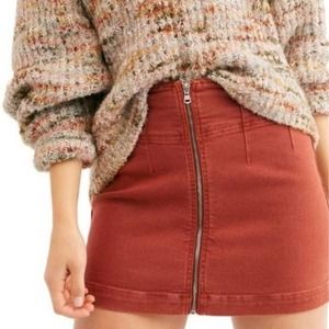 Free People Virgo Mini Skirt in Primrose